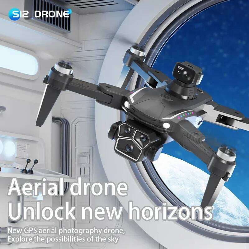 S12 Drone 8K Professional HD Camera Drones 5G WIFI Brushless Motor Optical Large Screen Remote Control Quadcopter Aerial camera