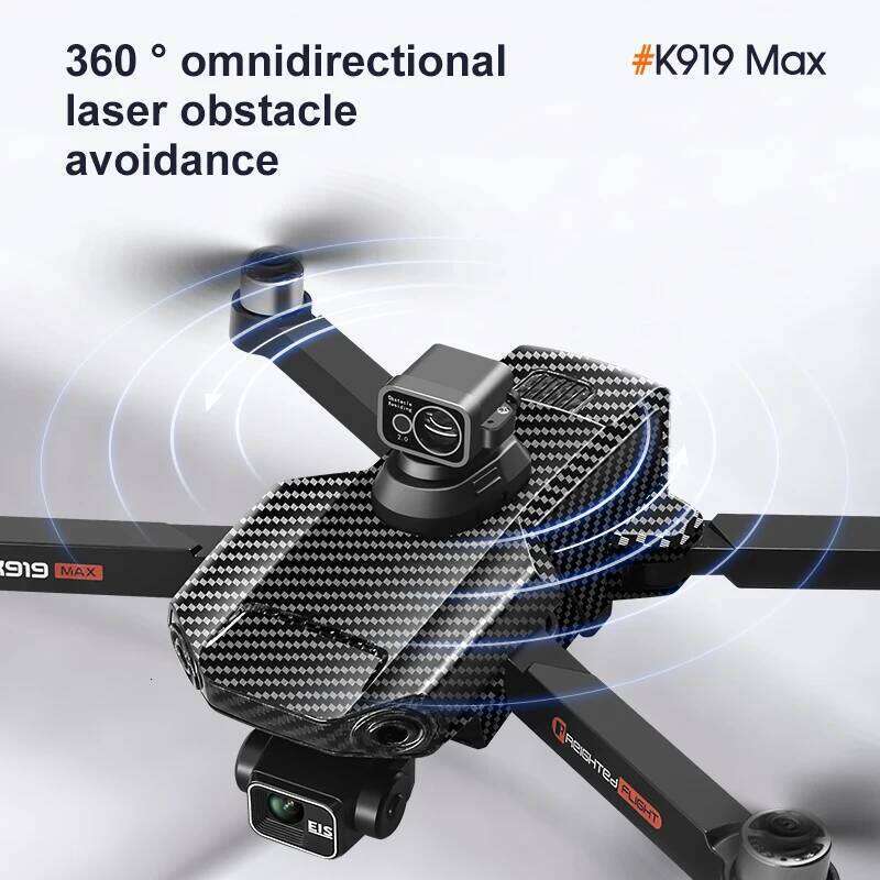 K919 MAX GPS Drone Professional 4K HD Camera 3-Axis Gimbal Obstacle Avoidance Brushless 5G WIFI Large Screen RC Quadcopter Toys