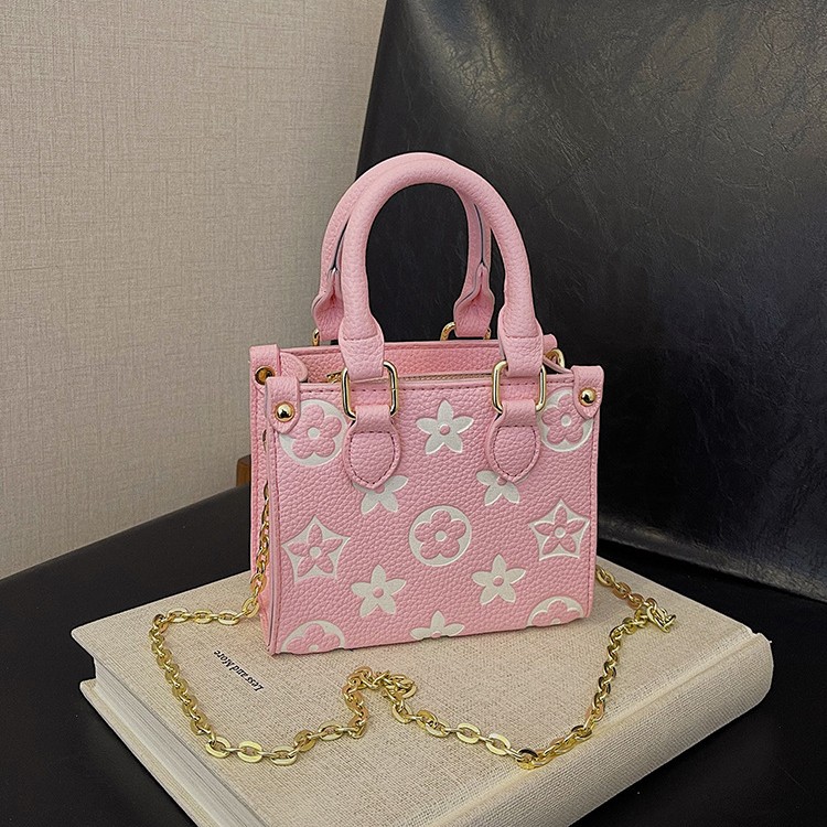 Luxury Bag 2025 New Color-Blocking Tote Bag for Women French Style Elegant Small Square Purse Versatile Crossbody Bag for Commute