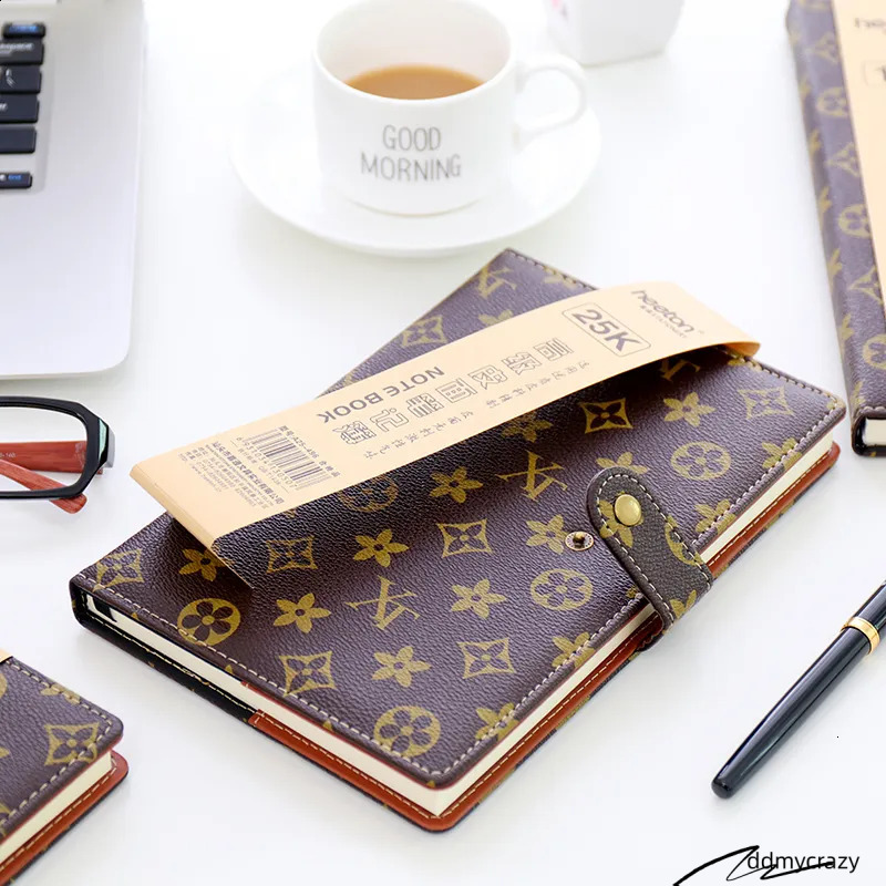 Wholesale Diary Book A5 Fashion B5 Notebook Hard Surface Copy 25K Notepad Small Portable A6 Office With Buckle Business 250818 ddmycrazy