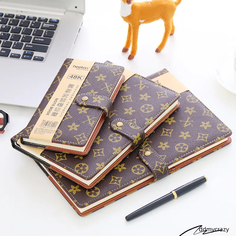 Wholesale Diary Book A5 Fashion B5 Notebook Hard Surface Copy 25K Notepad Small Portable A6 Office With Buckle Business 250818 ddmycrazy