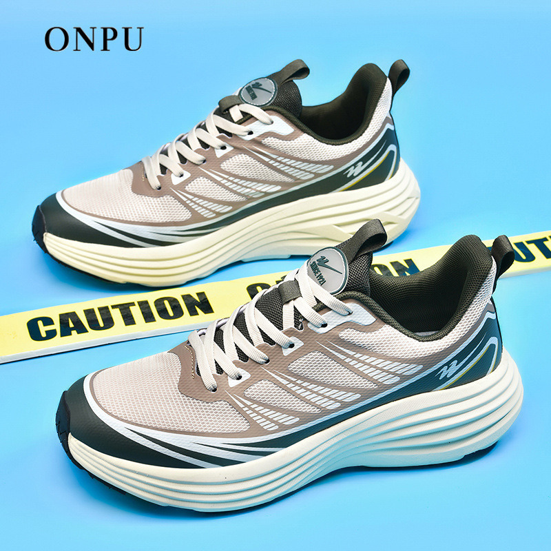 ONPU Designer Autumn Men's Breathable Mesh Fashion Sports Casual Lightweight Pair Running Soft-soled Luxury Shock-absorbing Shoes