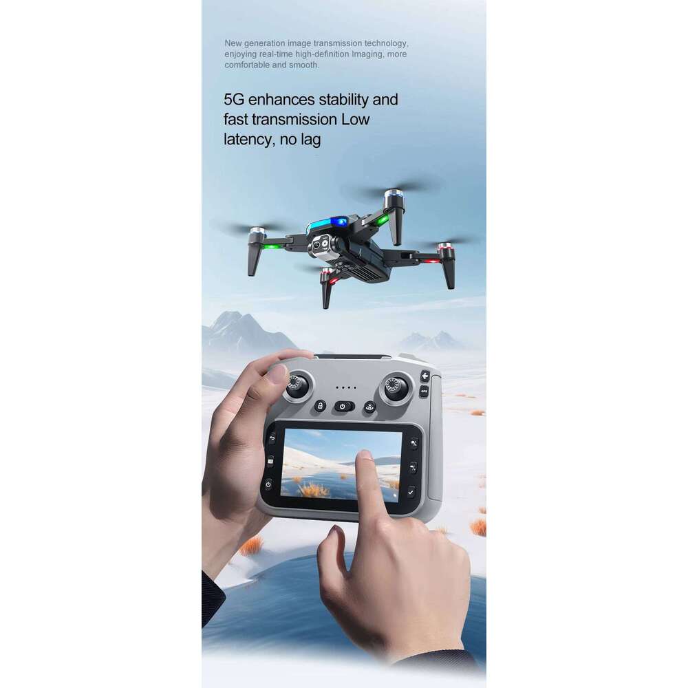 Professional RC Quadcopter Drone With GPS FPV K Camera Inch Screen Remote Controlled Toys Obstacle Avoidance A