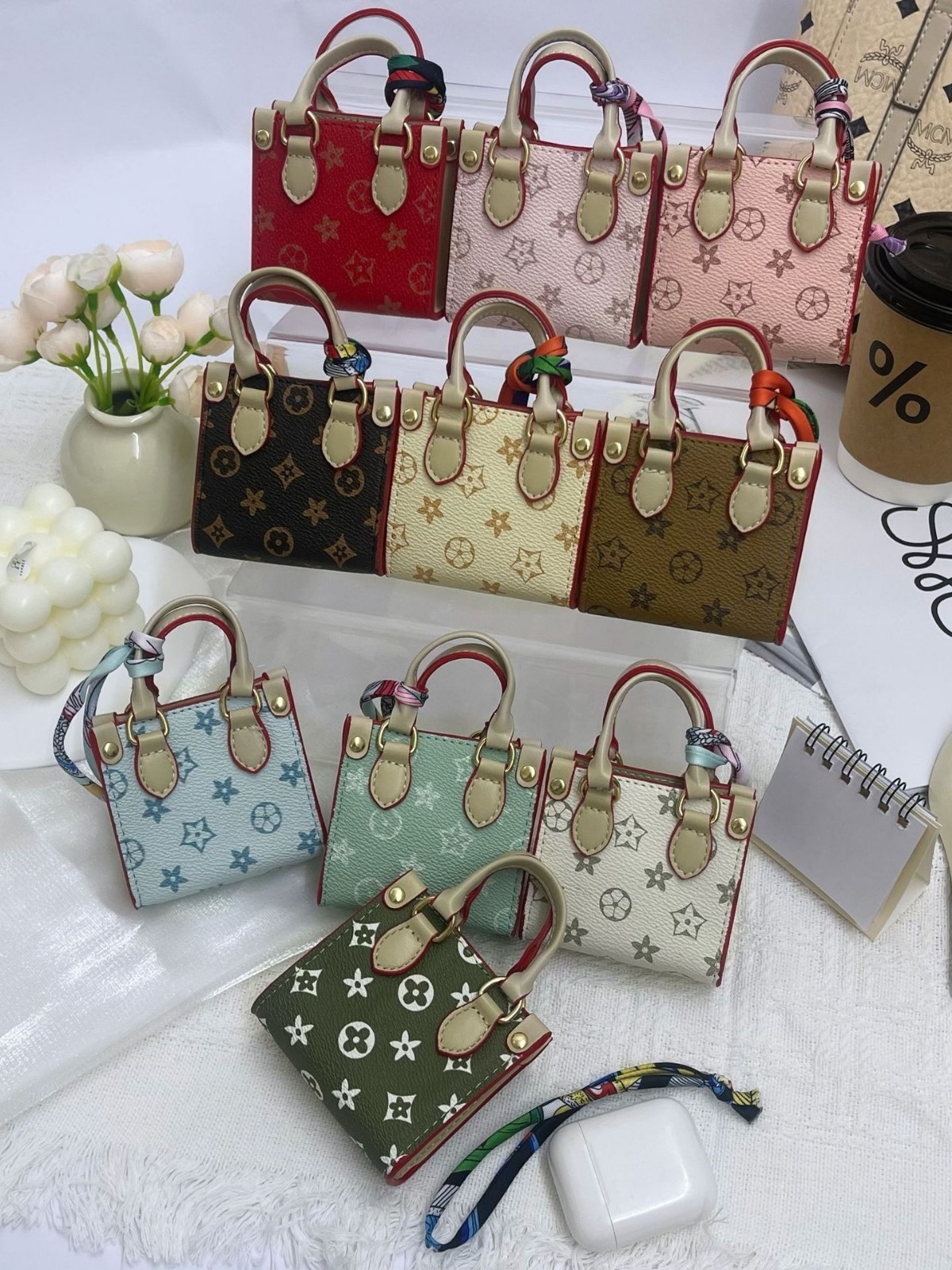 Designer Bag Tote Bag Mini Coin Purse Mini Bag Pendant Earphone Case Key Bag Car Hanging Ornament Handbag Free shipping
