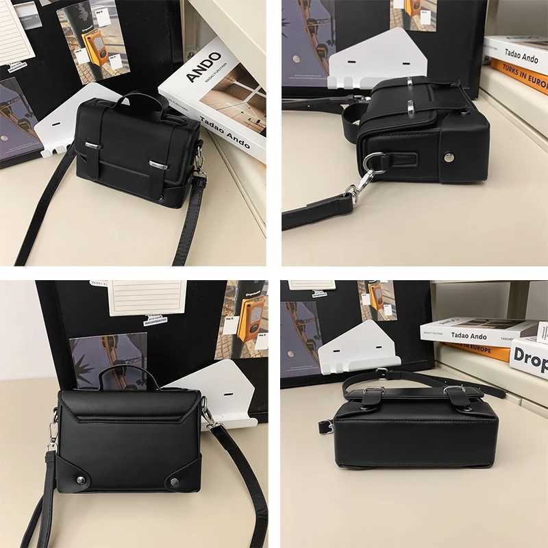 Minimalist Mens Shoulder Bag Fashionable Male PU Leather Crossbody Bags Small Flip Style Messenger Bag for Men Designer Handbag Z250913