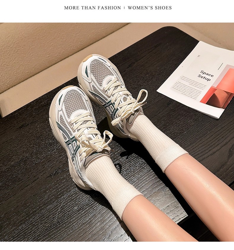 Women's New Summer Breathable Mesh Dad Sneakers - Unisex Athletic Shoes with Soft Sole