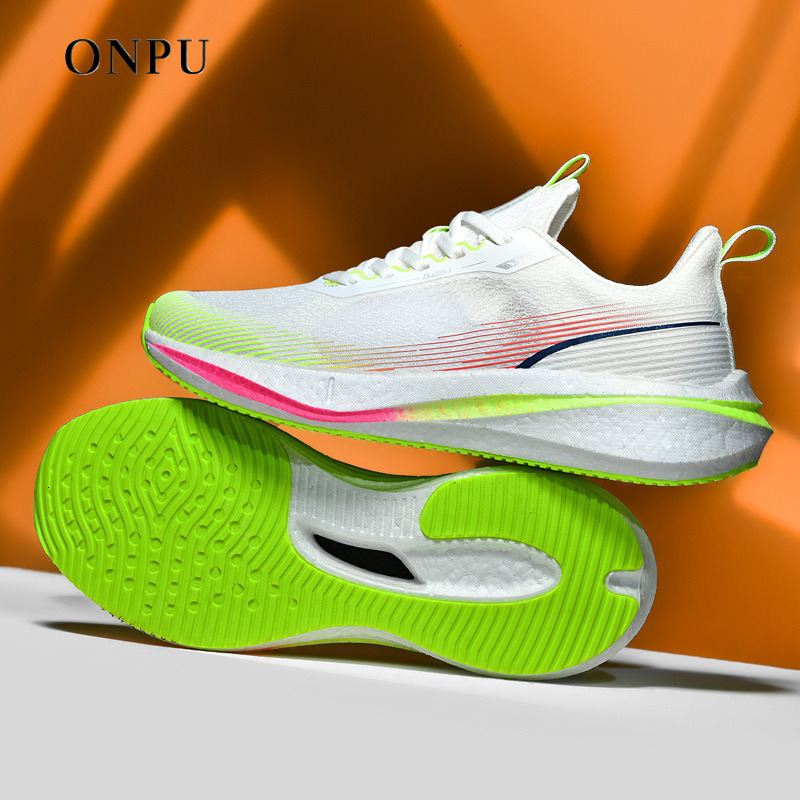 ONPU Luxury Lightweight Soft Sole Running Shoes Trendy Designer Shoes Versatile Couple Sports Shoes Non Slip Mesh Breathable Running Shock Absorption 