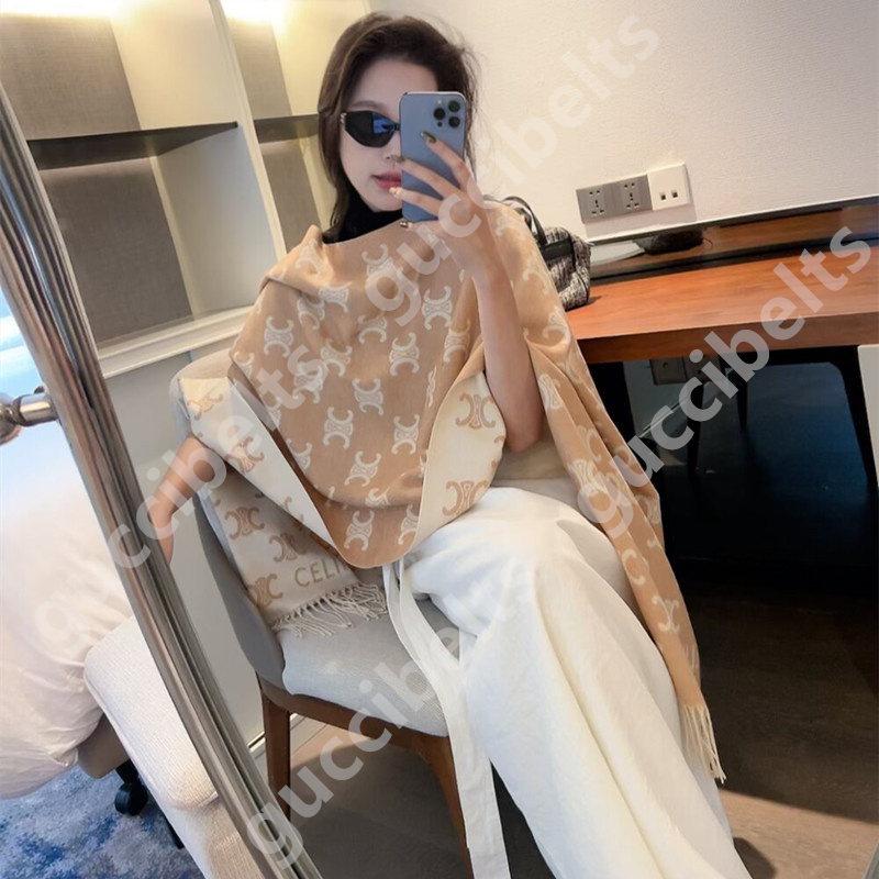 Designer Scarf For Women Designer Scarf Brand Cashmere Winter Scarf Scarves Blanket Women Type Colour Chequered Tassel Imitated Size 180*65cm