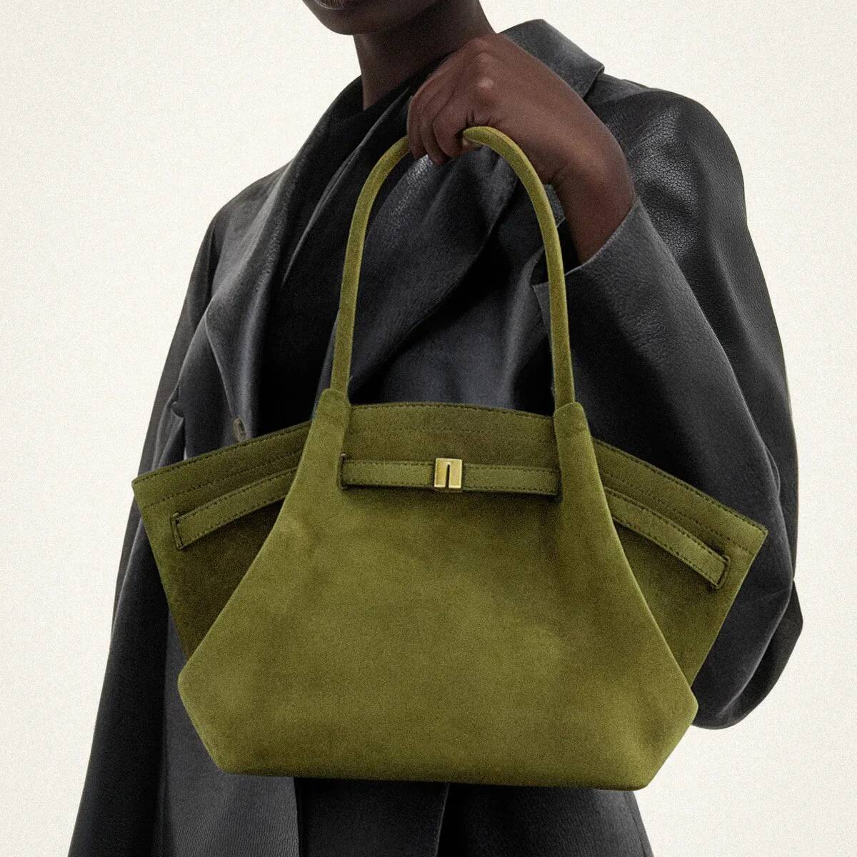 Big Women Shoulder Large capacity Tote HANA Dumpling Bun High Quality Handheld Bag Faux Suede Designer Brand handbag