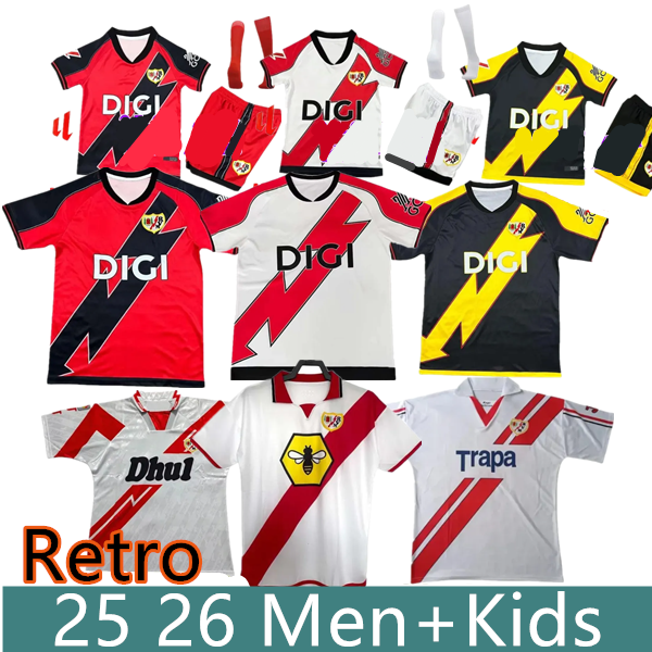 25 26 Rayo Vallecano Centenary FALCAO soccer jerseys home away PALAZON GARCIA GUARDIOLA MONTIEL 2025 2026 SANCHEZ MARTIN mens kids kit Soccer shirt