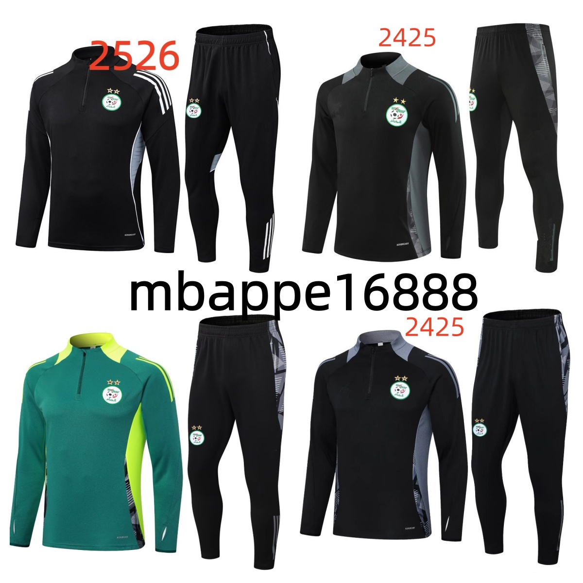 2526 Algeria tracksuit MAHREZ soccer Jerseys men kids Algerie BOUNEDJAH Survetement maillot de foot FEGHOUL sportswear football training suit
