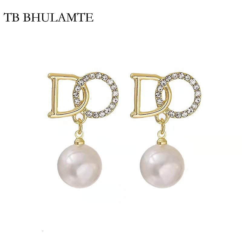 TB BHULAMTE New Luxury Elegant High-end French Designer Accessories Fashionable Niche Popular Student Youth Women's Earrings Jewelry High Quality