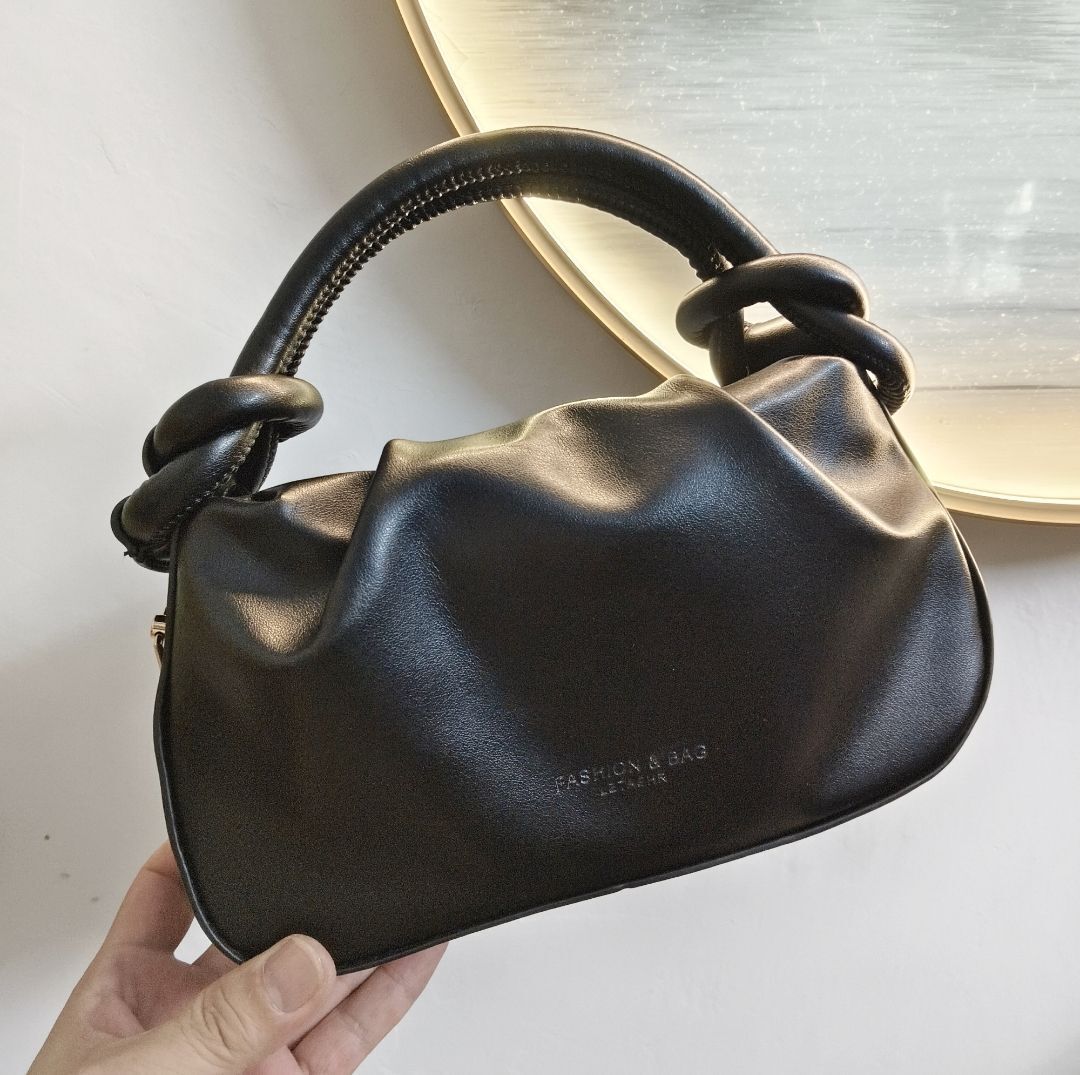 Women s Shoulder Bag Niche Handbag Wrinkled Small Bag Women design s Crossbody Bag Autumn New Designer Bag Pleated Cloud Bag Solid Color Simple Style