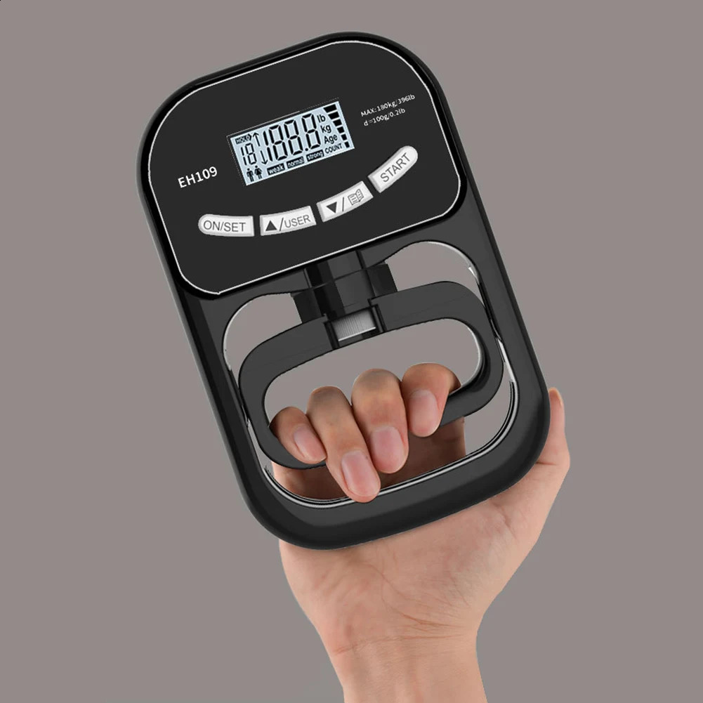 Digital Hand Dynamometer Hand Grip Strength Trainer USB Rechargeable Grip Strengthener Hand Exerciser Meter for Home School Use250912