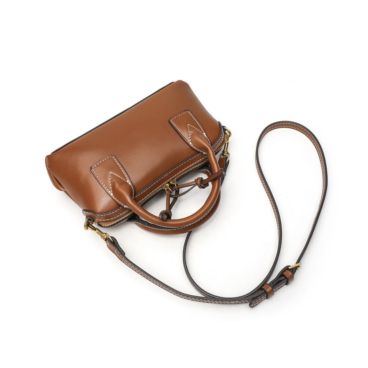 New Niche Bowling Bag Simple And Fashionable Solid Color Women s Shoulder Bag Autumn New Designer Bag Minimalist Women s Crossbody Bag