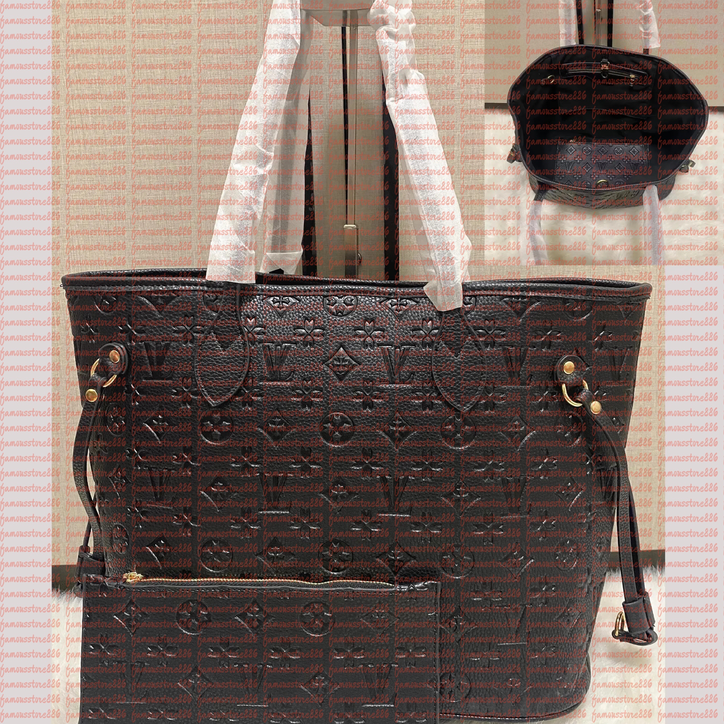 MM size 40156/M40995 Luxury designer bag Women Cross body Embossed Flower Handbag Shoulder Bags Composite Lady Clutch Tote Bag Female Coin Purse 2025