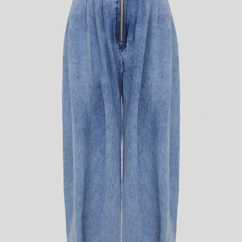 Women Spring High Waist Zipper Loose Harem Trousers Jeans Female Vintage Balloon Ladies Casual Denim Pants Z260313