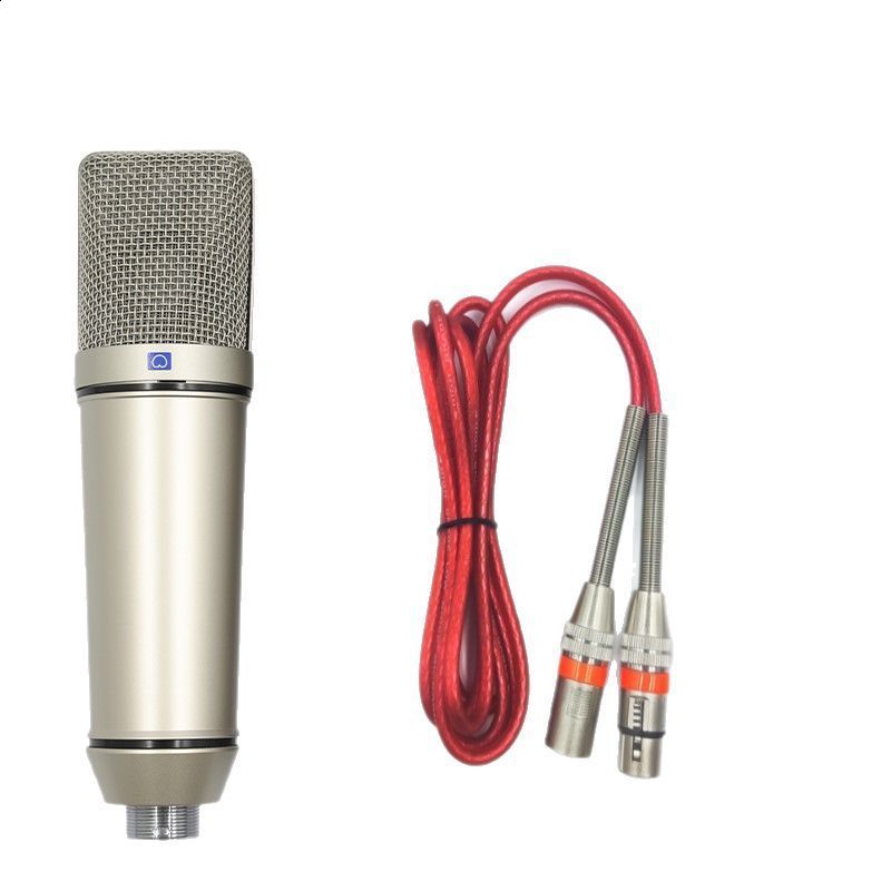 U87 condenser microphone anchor recording conference singing live broadcasting equipment sound card 48V large diaphragm all metal microphone 221115