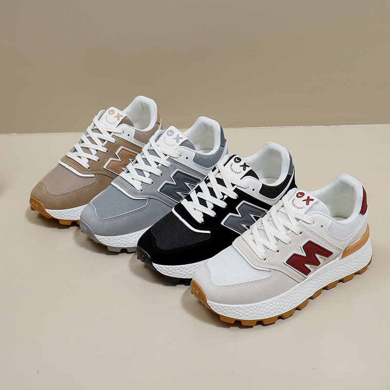 Free shipping for the new Spring/Autumn 2025 fashionable and trendy thick-soled Korean version student sports women's Forrest Gump shoes and casu