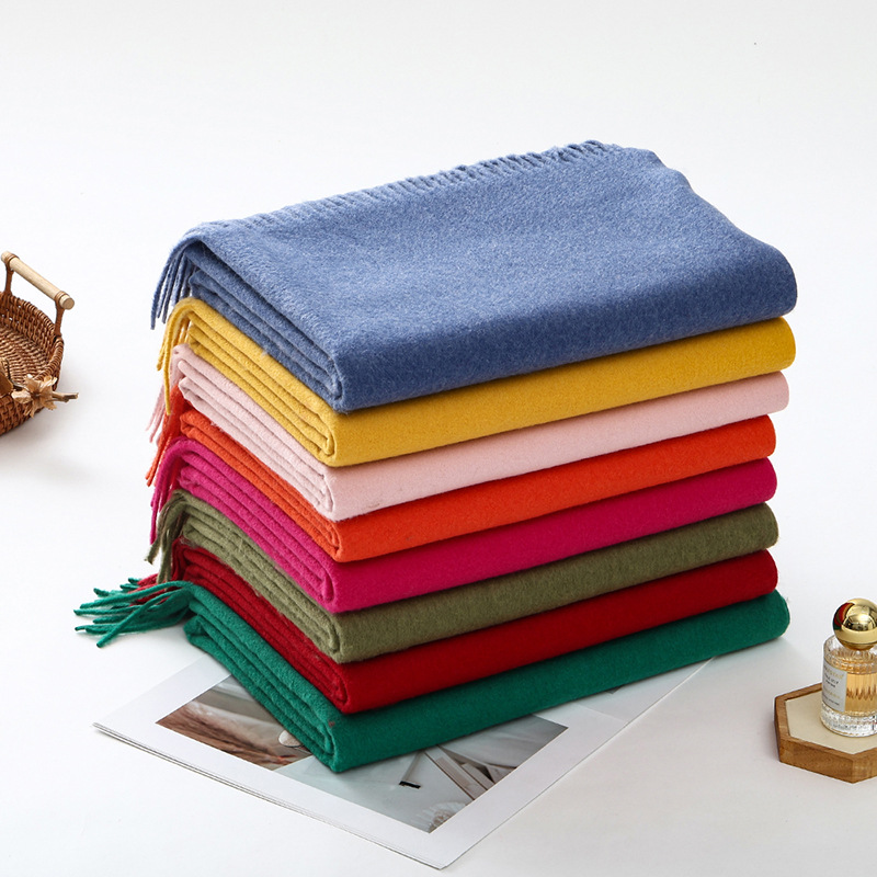 K1908 Heavy Weight Wool Scarf Women - Winter Windproof Wrap, Bulk Supplier