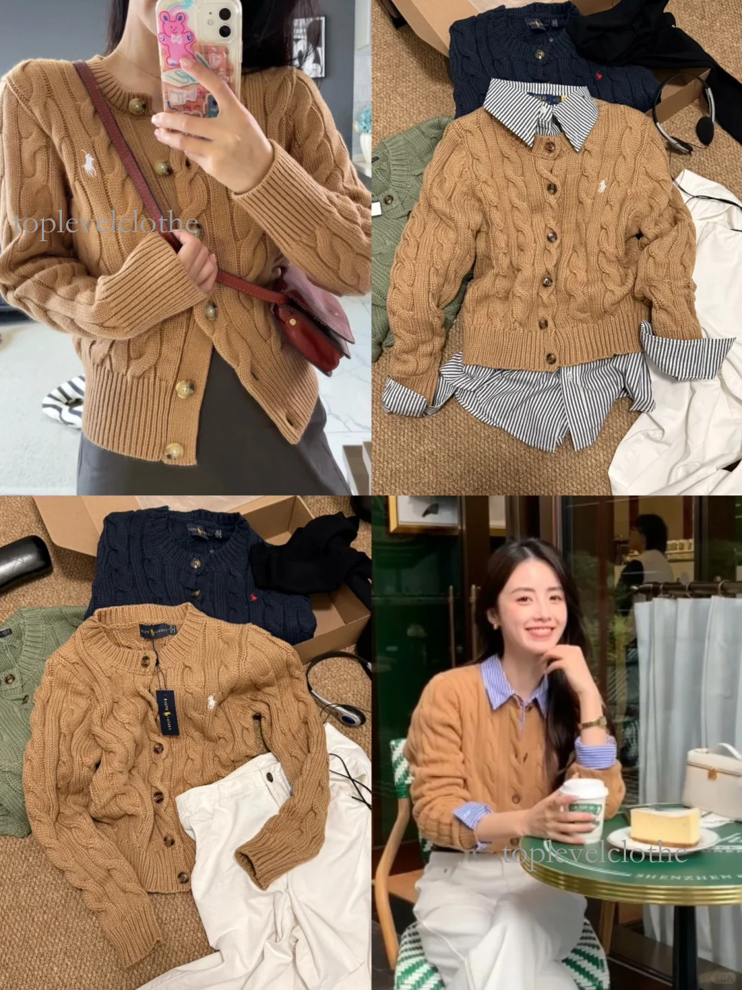 Hot Sale Polo Sweaters Designer Small Horse Brand Ralf Luren Womens Sweaters Designer Round Neck Sweater Twist Pullover Pony Embroidery Top Unisex 0Ae