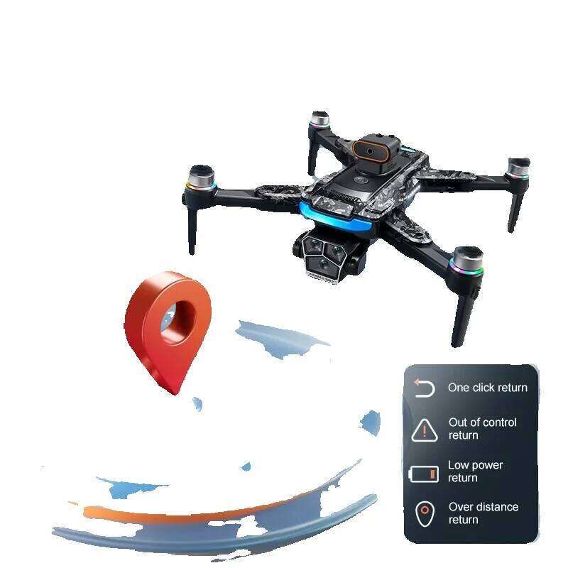 NEW A Pro MAX GPS Drone K HD Dual Lens With Screen Professional Brushless Motor Obstacle Avoidance Foldable Quadcopter RC Toy