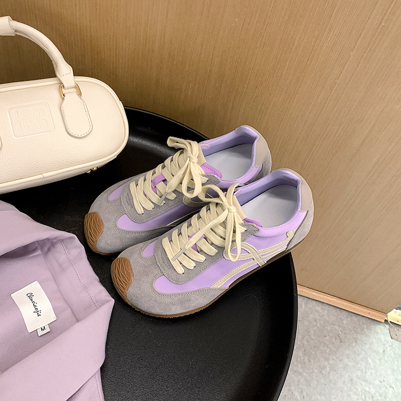 Free shipping De Xun Shoes 2025 Spring New Style insole height-increasing casual slimming sporty light running retro Forrest Gump shoes