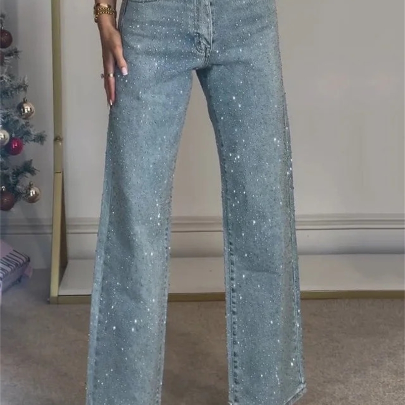 for Women Straight s Pants Stretch High Waist Washed Mom Jeans Vintage Denims Y2k Streetwear Trousers Z260313