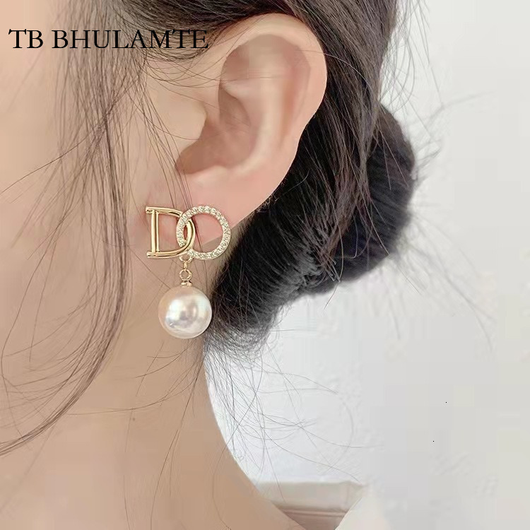 TB BHULAMTE New Luxury Elegant High-end French Designer Accessories Fashionable Niche Popular Student Youth Women's Earrings Jewelry High Quality