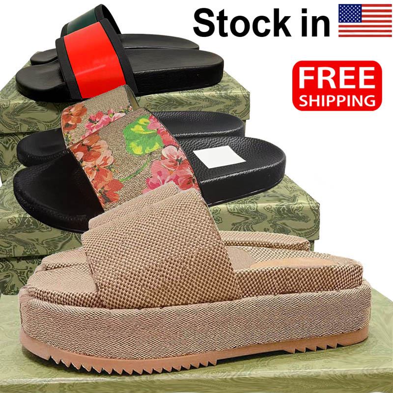 Designer Slides Women Mens Sandals Luxury Beach Slippers