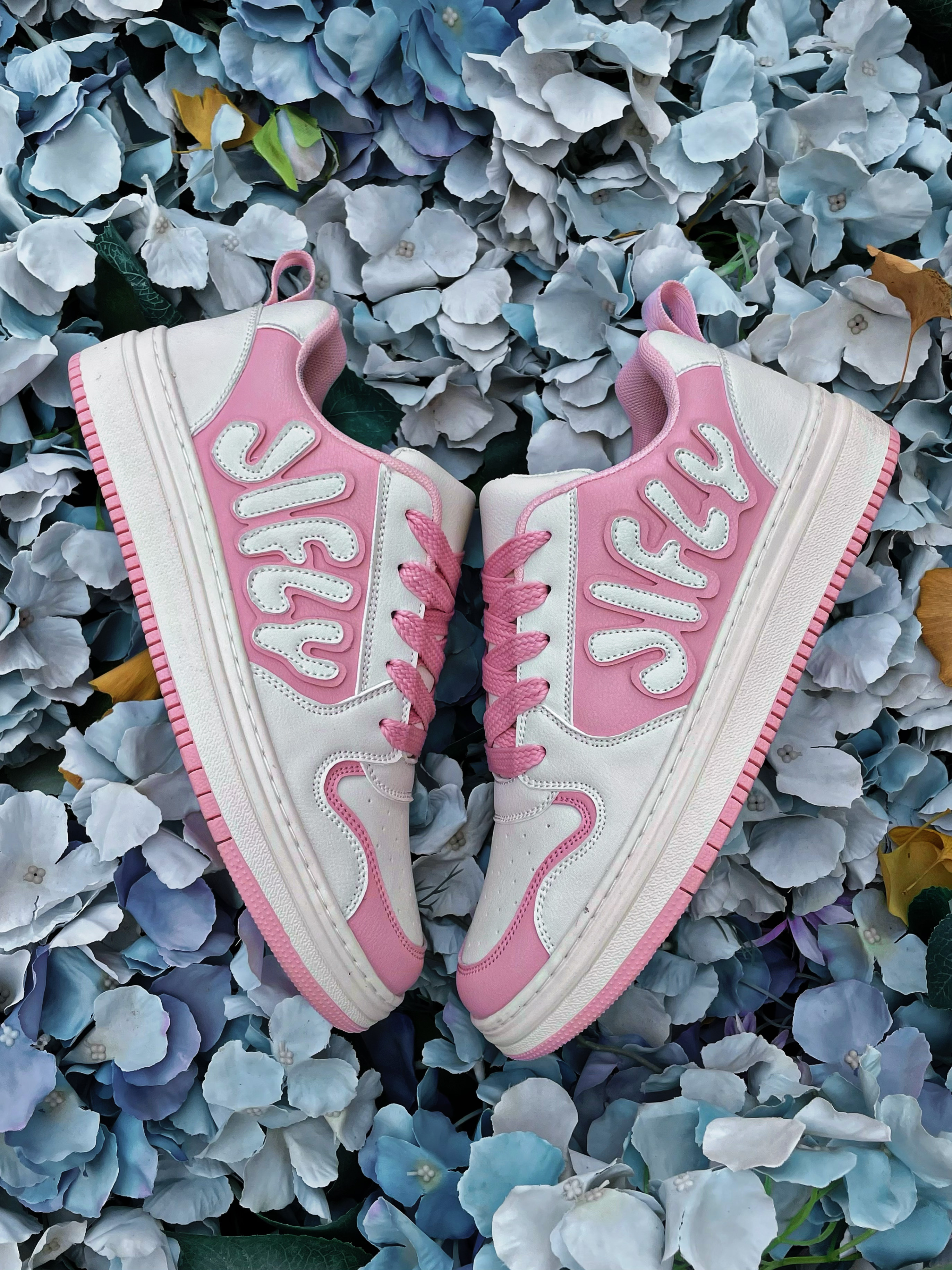 Jifffly Versatile Thick-Soled Height-Increasing Shoes Pink Casual Sports Loafers Women's Trendy Brand Sneakers
