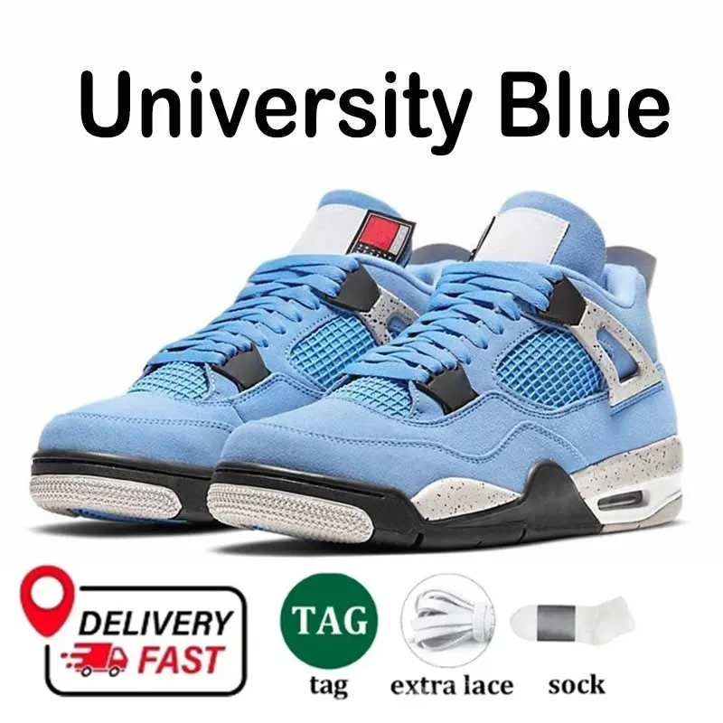 With box designer shoes 4 basketball shoes for men women 4s Black Cat Military Blue Bred White Thunder Red Cement Pine Green Sail Olive Seafoam mens t