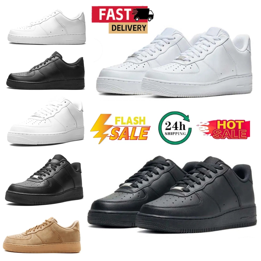 Designer Mens One af1s Running Shoes Women Sneakers Classic 1 Triple White Black Brown Men Womens Outdoor Sports Platform Casual Runner 1s Trainers