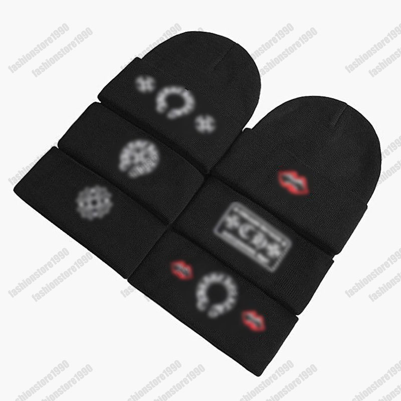 Designer borderless cap procurement products jacquard fashionable knitted borderless caps for men and women wool blend cross brim caps