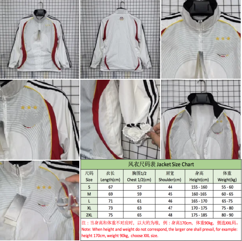 2025 Germanys jacket zipper Men Jackets coat retro Outdoor Jackets HAVERTZ WIRTZ MATTHAUS football jersey