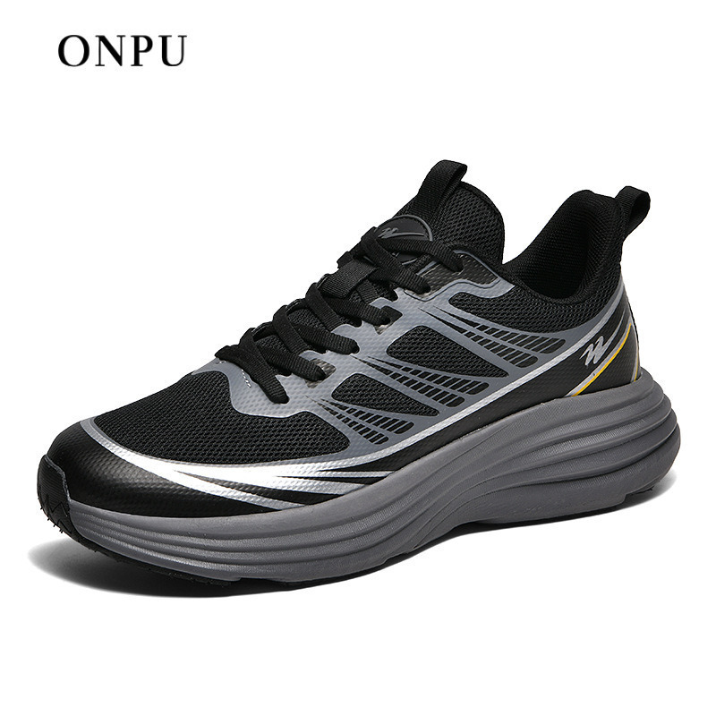 ONPU Designer Autumn Men's Breathable Mesh Fashion Sports Casual Lightweight Pair Running Soft-soled Luxury Shock-absorbing Shoes