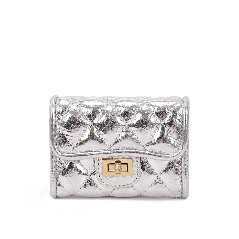 2025 New Change Fashion Multi Slot Card Bag Versatile Solid Color Dia Grid Wallet fashion Designer