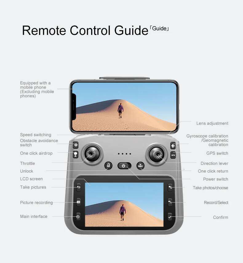 Professional RC Quadcopter Drone With GPS FPV K Camera Inch Screen Remote Controlled Toys Obstacle Avoidance A