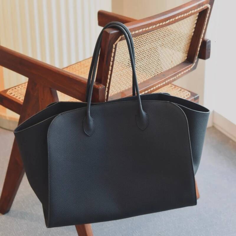 High Quality Marlo17 Tote Grainy Leather Shoulder Bag Soft Cowhide Casual Fashion HandBag Large Capacity