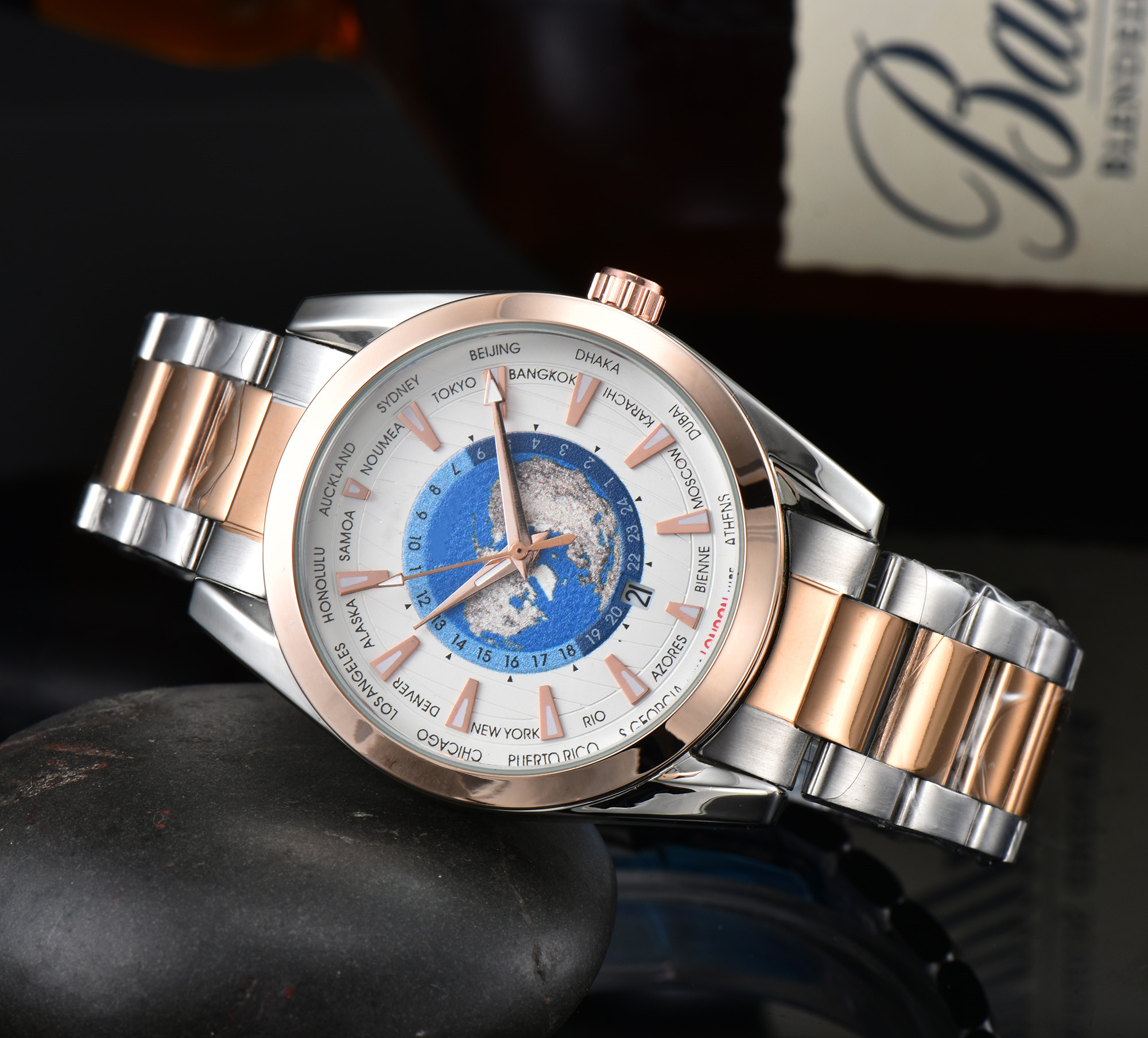 2025 Sea Master Chronograph Mens Watch Luxury Multi-Function Classic Fashionable Fine Stainless Steel Strap Speed Fully Automatic Quartz Watches300