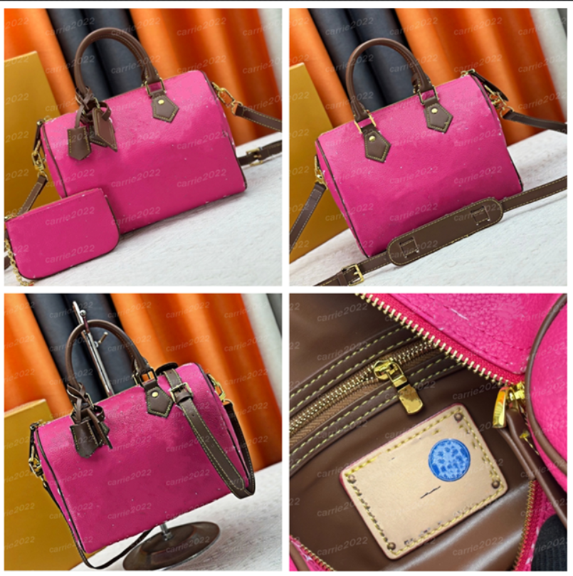 Top quality Women trendy tote bag Shoulder bag P9 Designer Weekend bag crossbody Boho Speefhrdys Soft25 Spy30cm bags Travel handbags Pillow bags Boston Fuchsia