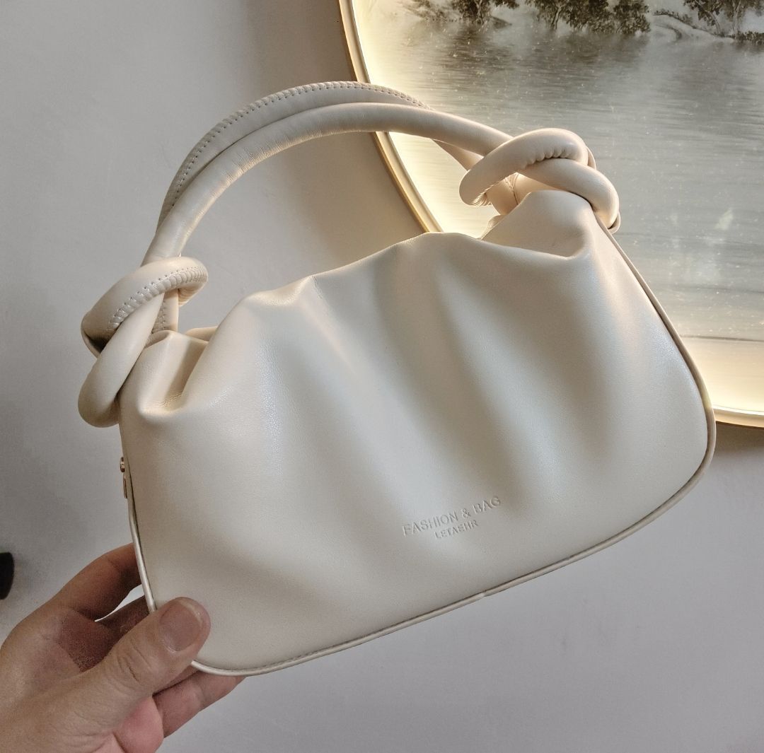 Women s Shoulder Bag Niche Handbag Wrinkled Small Bag Women design s Crossbody Bag Autumn New Designer Bag Pleated Cloud Bag Solid Color Simple Style