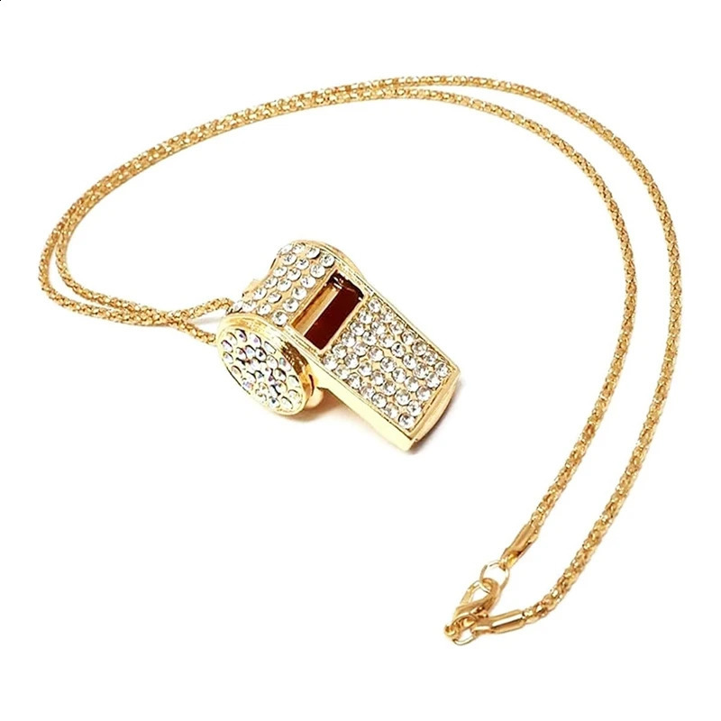 Whistle Metal Crystal Rhinestone Whistle Shining Whistle With Keychain For Referees Coaches Teachers 250912