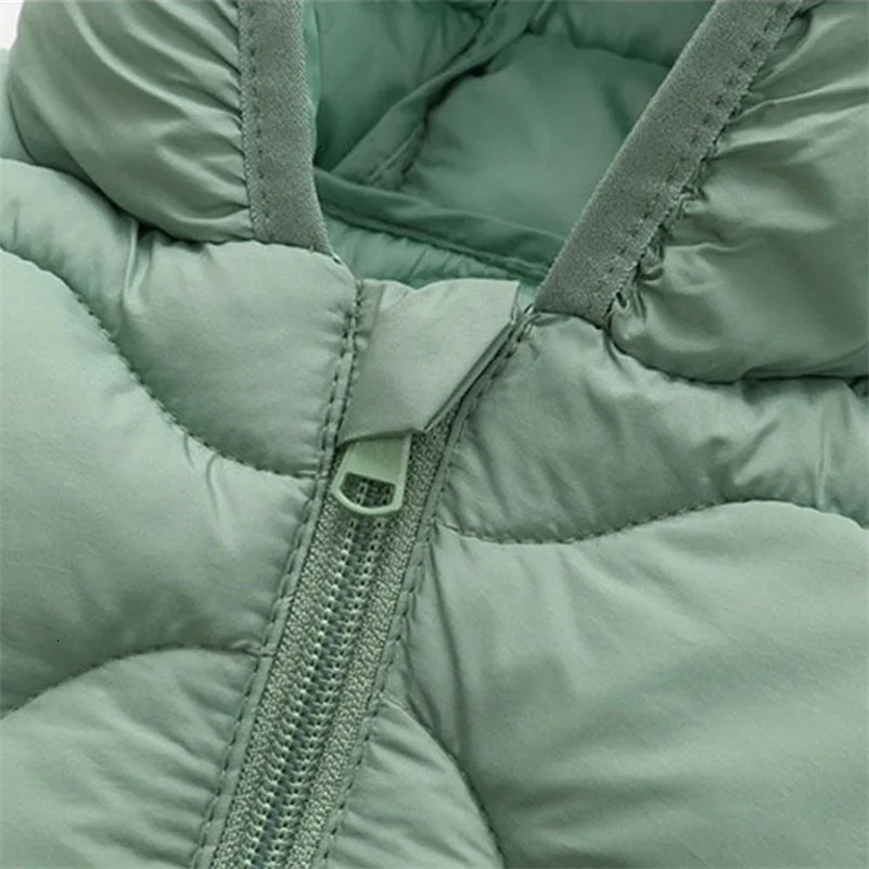 Autumn Winter Fashion Children Clothings Jackets Boys Girls Kids Lightweight Down Cotton Coats Baby Simple Solid Outerwear 250912