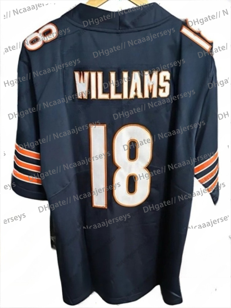 18 Caleb Williams D.J.Moore 15 Rome Odunze Cole Kmet Jaylon Johnson Walter Payton Brian Urlache rPersonalized Customized Football Jerseys Custom Any Number Name 345