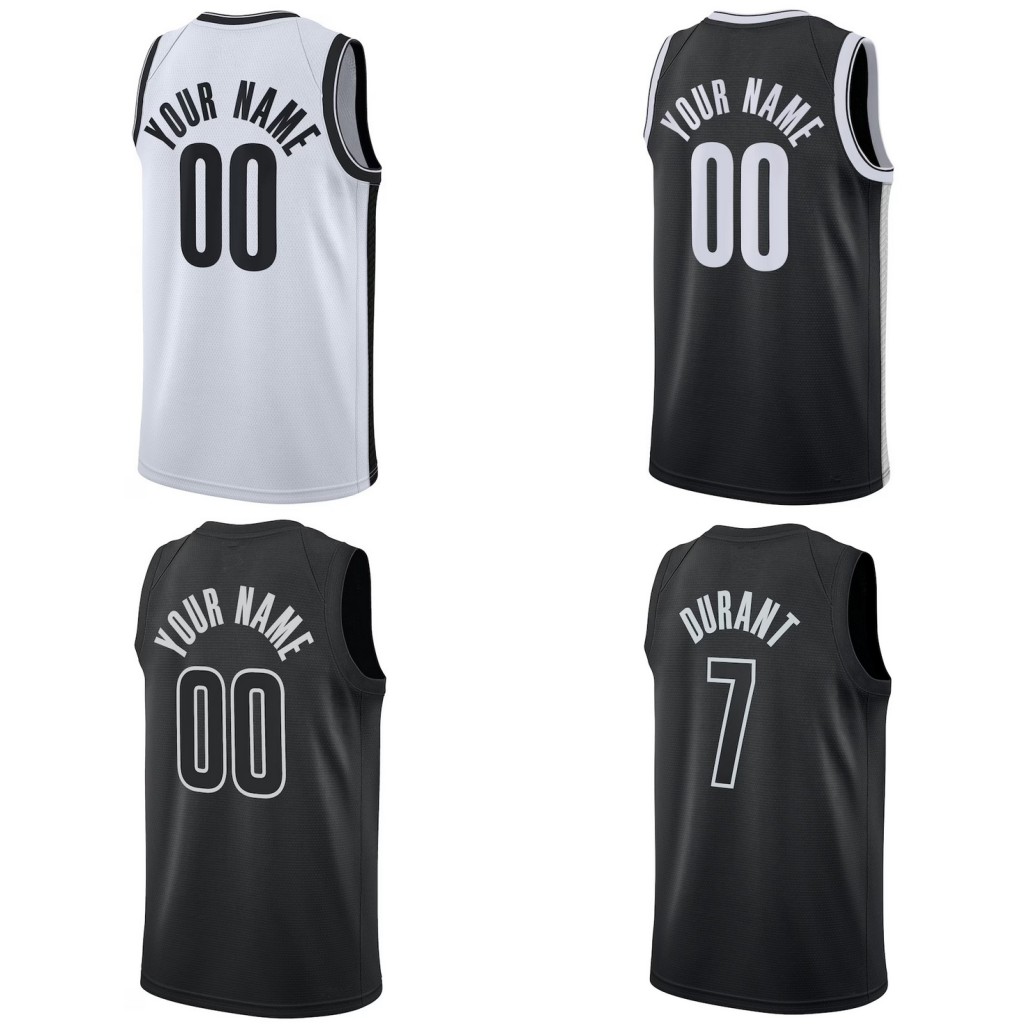 Custom Print Egor DEMIN Basketball Jersey Hot Pressing Whitehead Highsmith Mann Porter Jr. Sharpe Cam Thomas Timme Claxton Traore Durant Irving Harden Shirt