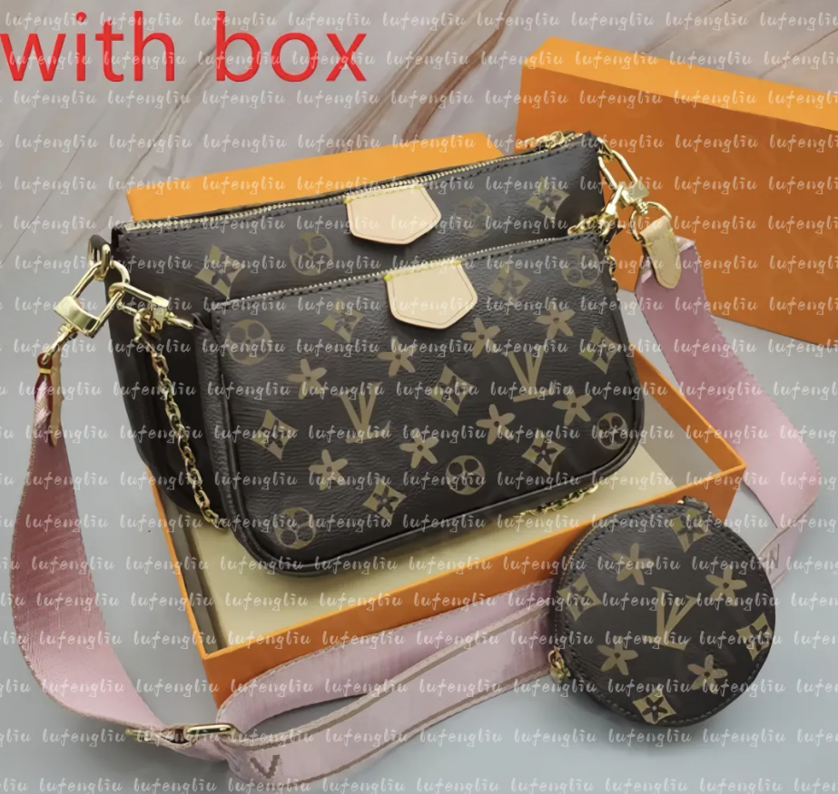 Bags Designer Bag 3-piece set Duffel Bags Womens Handbags Purses Fashion Flower Ladies Composite Totes Bag Leather ShoulderBags Female Clutch Purse with Box m7888