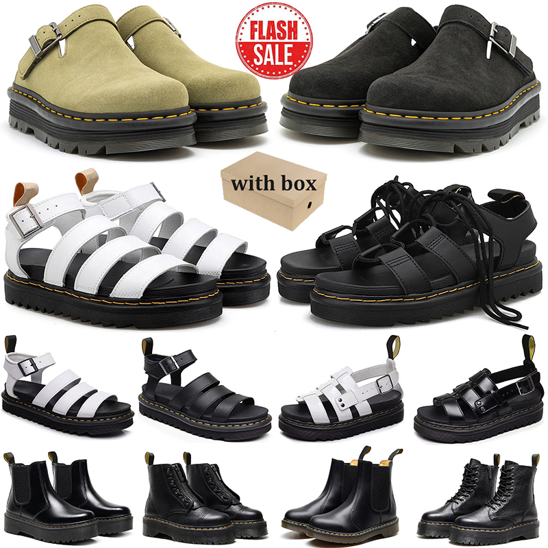 2025 With Box Designer Sandals docs drs martine marten boots for Men women classic platform Shoe trainers sneakers martin shoes Pink olive black brown