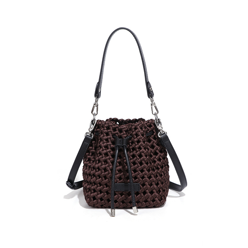 2025 New Handbag Windmill Bucket Bag Handmade Weaving Bag, Niche Design, Light Single Shoulder Diagonal Cross Bag fashion