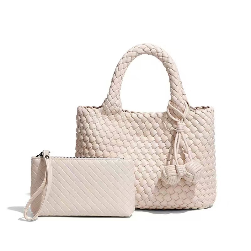 design New Hand Woven PU Women s Shoulder Bag Casual And Fashionable Handheld Bag Autumn New Designer Bag Outdoor Play Solid Color Simple Women s Book